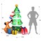 Multi Color 7 ft Inflatable Christmas Tree with LED Lights and Holiday Decor